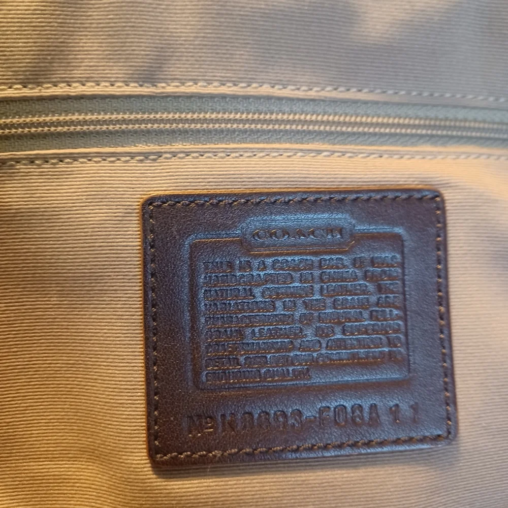 VTG Coach Hamptons Y2K Leather Two Handle Handbag Purse Authentic